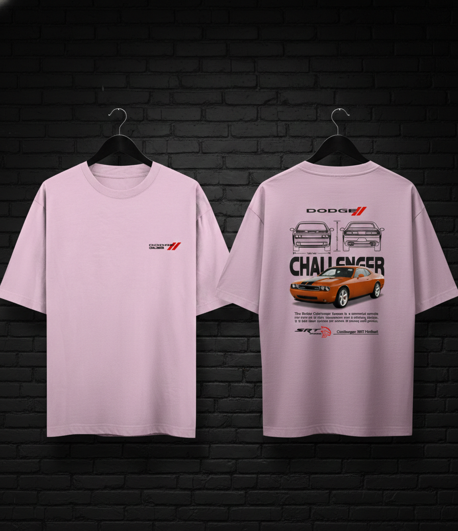 Dodge Challenger Oversized Classic T-Shirt